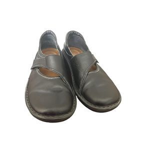 NAOT Black Leather Mary Jane Platform Shoes Women Size 38